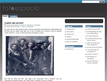 Tablet Screenshot of blog.fotoespacio.cl